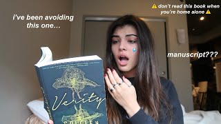 finally reading verity. spoiler free reading vlog