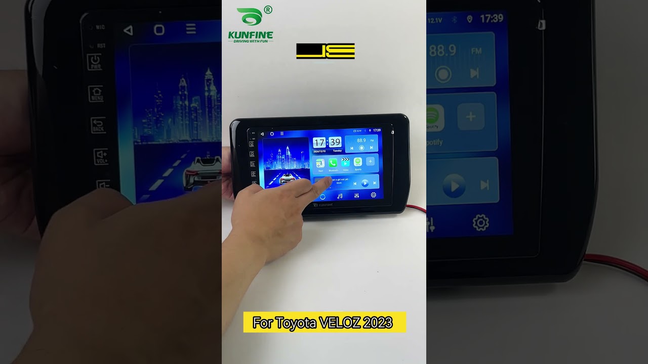 KUNFINE Android Car Stereo GPS Navigation Multimedia Player For Toyota VELOZ 2023 Headunit device