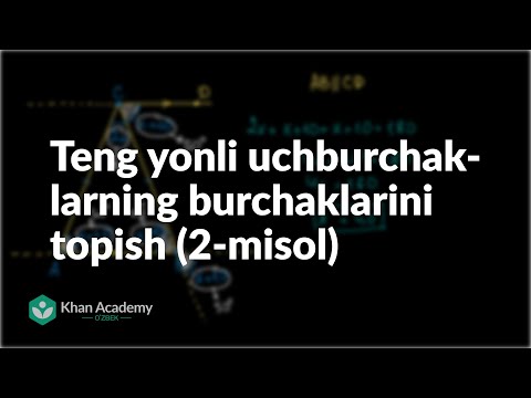 Video: Teng Yonli Uchburchakda Qanday Burchak Topish Mumkin?