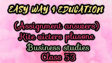 kite victers plusone buisness studies class 53 assignment answers