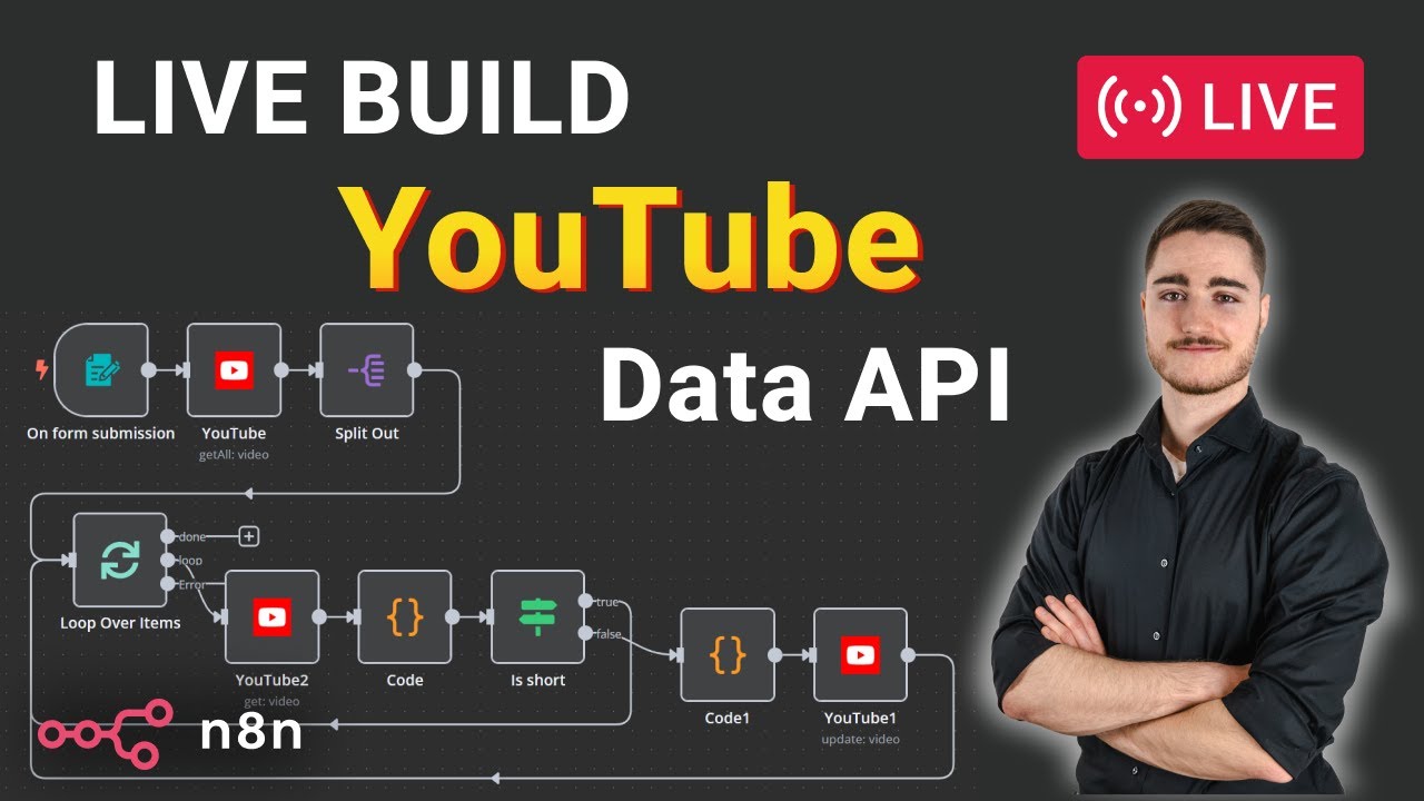 🔴 Live-Build: YouTube Data API in n8n nutzen– Automatisiere ...
