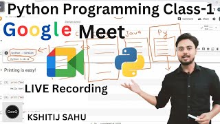 Python Programming Live Class-1 | Keywords | Identifiers | Comments | Statements