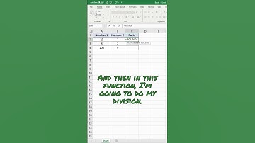 How to Calculate Ratio in Excel