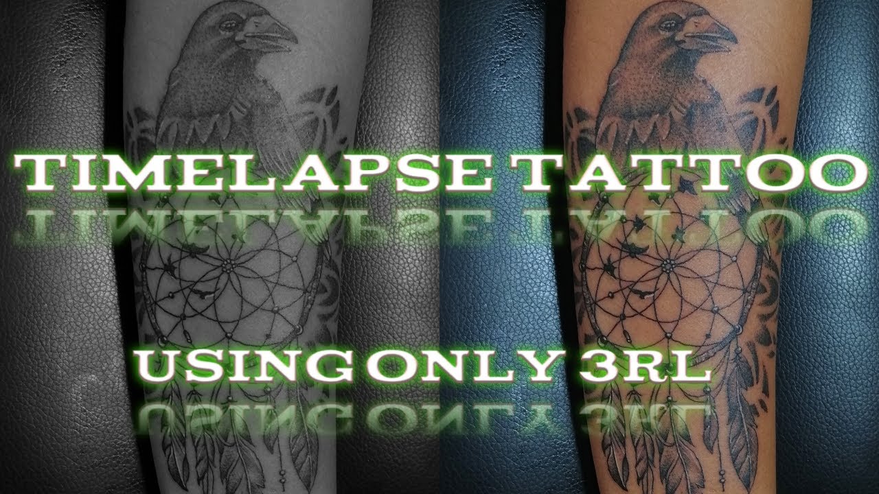 Tattooing using only 3rl Custom tattoo design