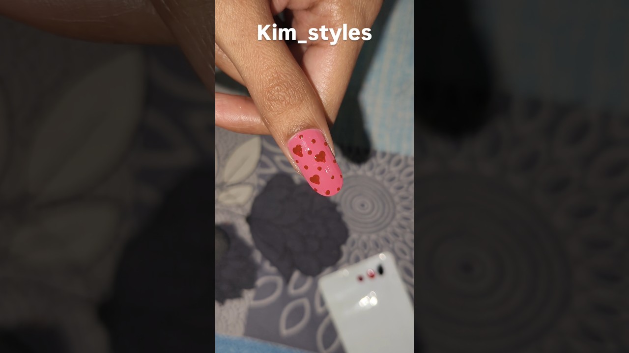 valentine special nailart ❤ 💅 #trending #nails #nailart #naildesign #viral #ytshorts #shorts #easy
