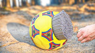 What if a lot of Sparklers do to a Soccer Ball?
