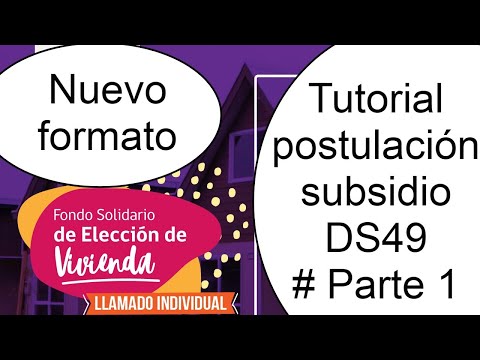 ? Tutorial postulación subsidio DS49 individual 2020 | Fondo solidario DS49 2020 | NUEVO FORMATO ?