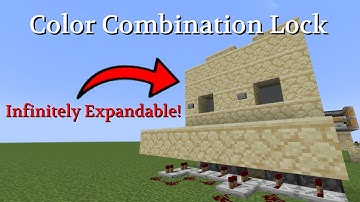 Color Combination Lock Tutorial in Minecraft!