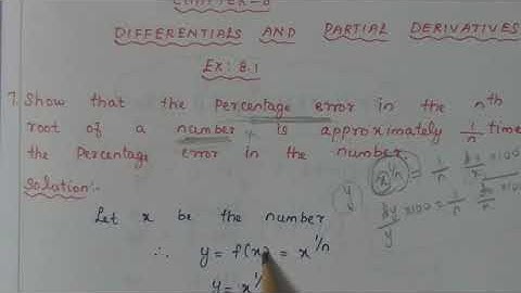 XII-MATHEMATICS,NEW SYLLABUS,(Vol-2)CHAPTER 8,DIFFERENTIALS AND PARTIAL DERIVATIVES,EX:8.1(7 th sum)