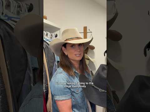 Terri Clark — I found out how to take fishing to the stage! Been absolutely LOVING my Huck Hats!