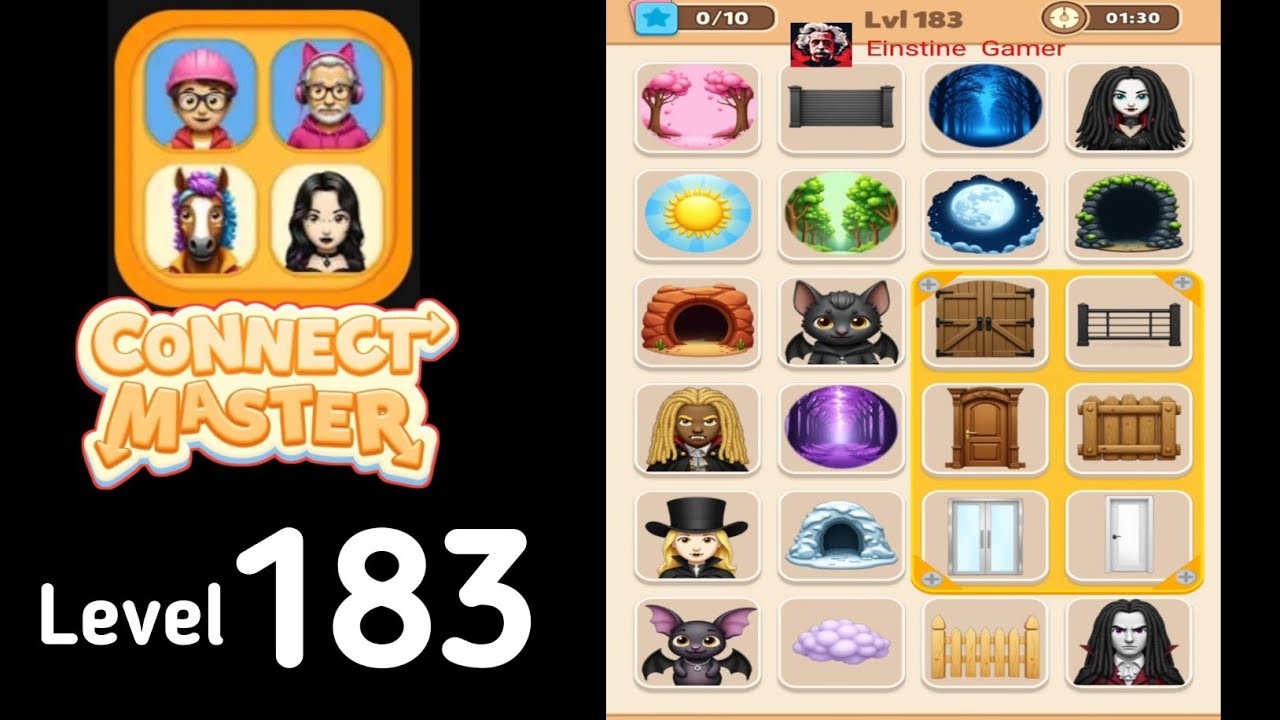Connect Master Match Puzzle level 183 Guide Walkthrough Solution