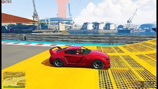 GTA 5 - Stunts Race "Stunt Big Drop" Impossible Stunts Car Game Pc GamePlay #4 screenshot 5