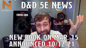 New Book Coming! Announced 10/12/21! | Nerd Immersion