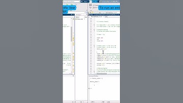 How to run a marked code or the entire script in Matlab  #matlab #coding  #programming