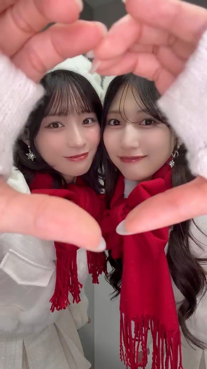 2人は一生🧣#はんぶんこクリスマス #冨田菜々風 #蟹沢萌子 #ノイミー
