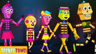 Five Robot Skeletons Song Teehee Town Halloween Songs For Kids