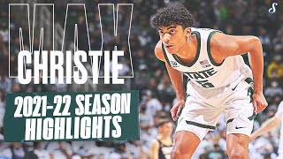 Max Christie Michigan St 2021-22 Season Highlights | Big-Ten All-Freshman