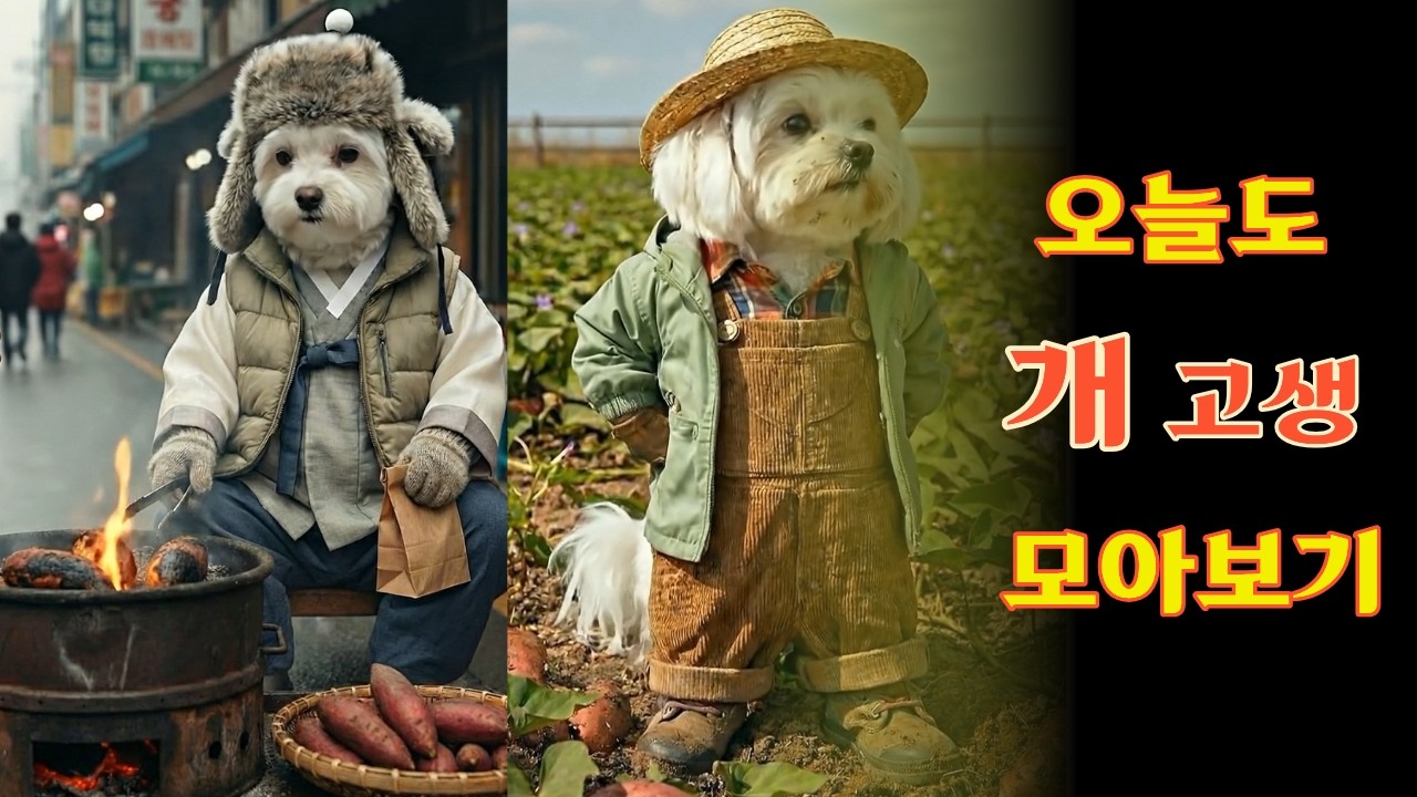 일하는 말티즈 두부 모아보기