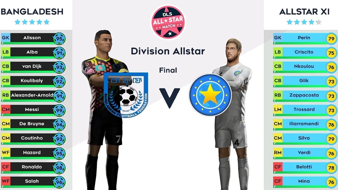 Last Match In Division_1 || BANGLADESH VS ALLSTAR XI || DLS21 Allstar Division Gameplay