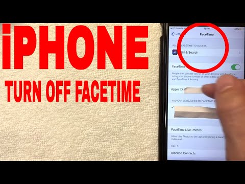 ✅ How To Turn Off Facetime On iPhone 🔴
