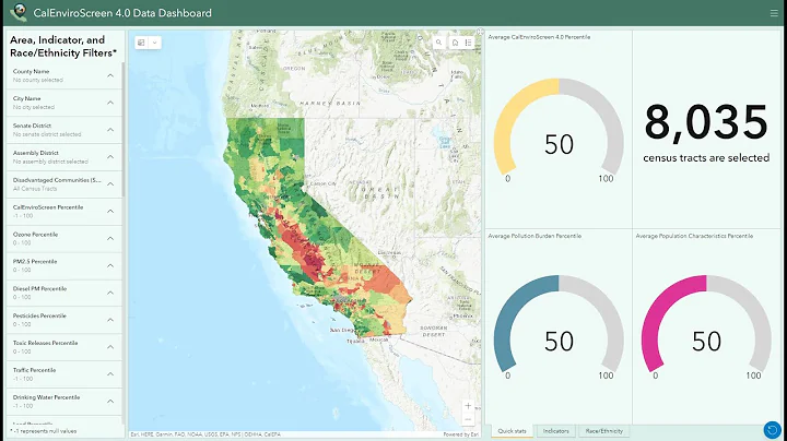 CalEnviroScreen 4.0 Data Dashboard Tutorial