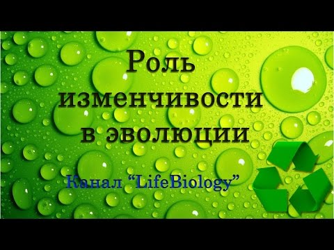 Роль изменчивости в эволюции