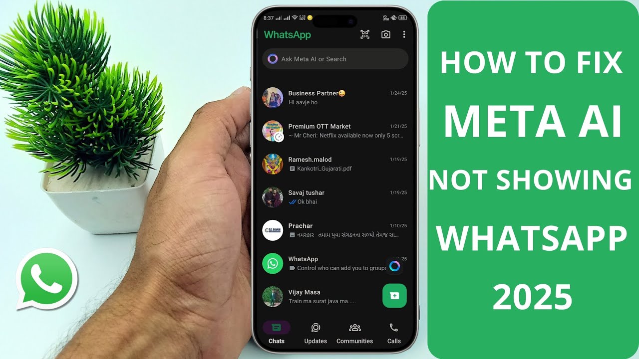 How to Fix Meta AI Not Showing in Whatsapp (2025) - YouTube