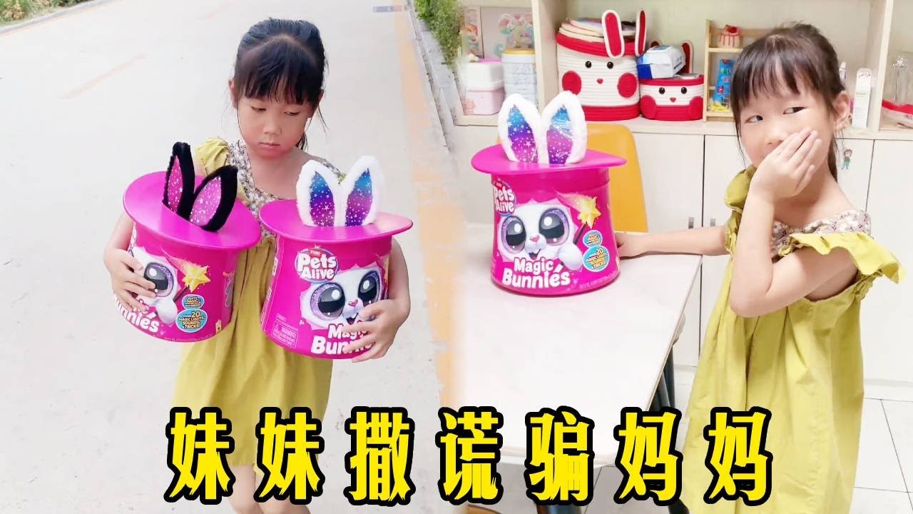 妹妹從小姨那得到的盲盒，為了不讓媽媽知道，竟然這樣欺騙媽媽【佳禾溪溪的生活】