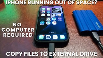 iPhone Storage Full? | Transfer Photos And Videos To An External Drive