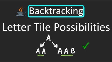 LeetCode - 1079. Letter Tile Possibilities | Backtracking | Java