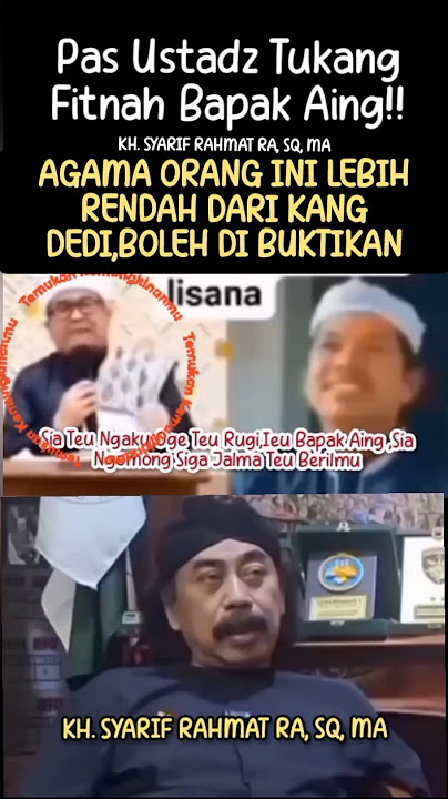 KH.Syarif Rahmat Turun Gunung Bela Bapak Aing #dedimulyadi #shorts