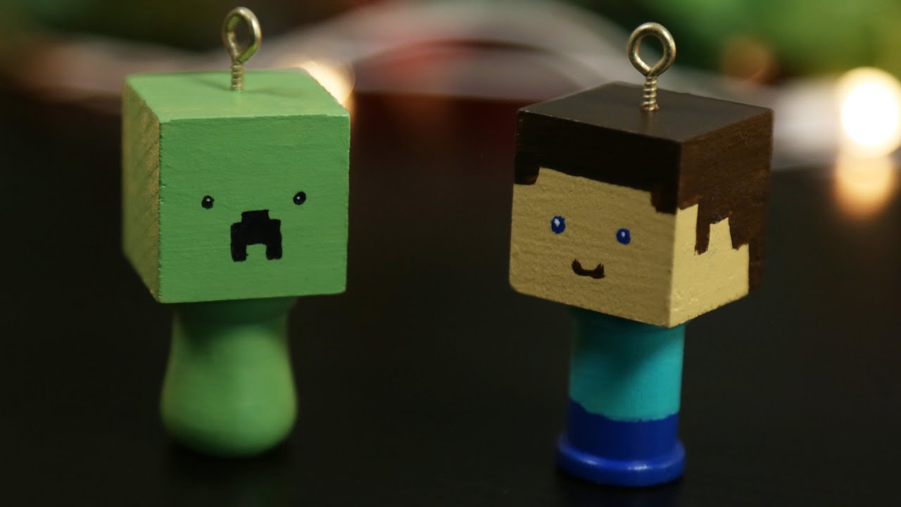 Minecraft Holiday Ornaments - DIY GG - YouTube