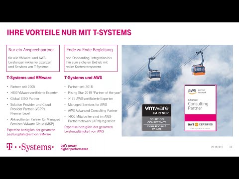 VMware Cloud on AWS - Cloud Migration leicht gemacht | T-Systems