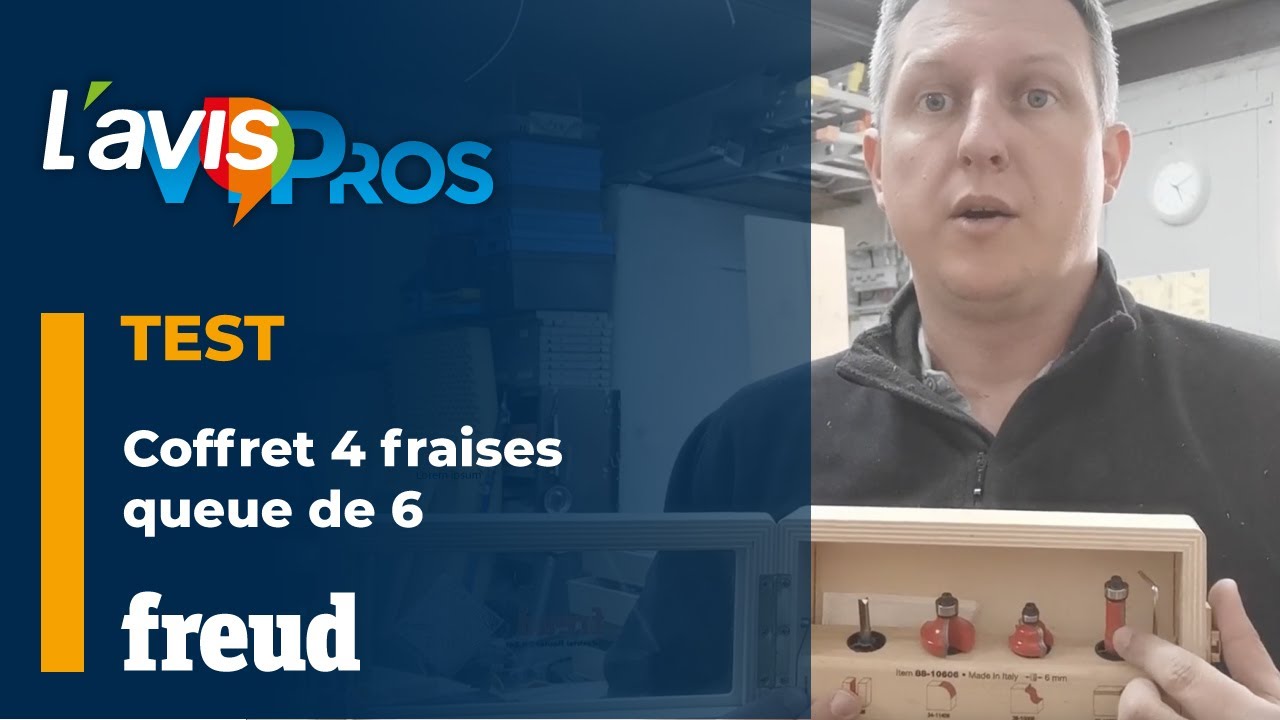 Test du coffret 4 fraises queue de 6 de Freud