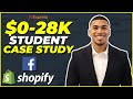 College Student Makes $28,000 Shopify Dropshipping | (STUDENT INTERVIEW)