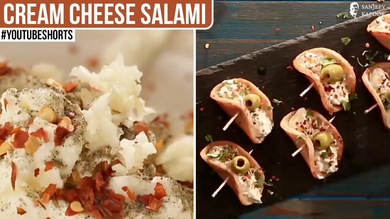Cream Cheese Salami | #Shorts | Sanjeev Kapoor Khazana | Sanjeev Kapoor Khazana  | TedhiKheer
