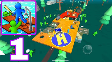 Zombie Raft - Gameplay Walkthrough Part 1 - Casual Games To Play (Android, iOS)