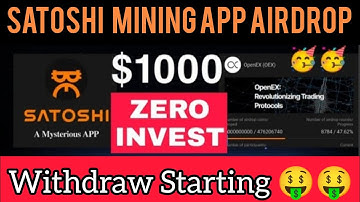 Satoshi Mining app || Satoshi Mining Face Verification || Satoshi Mining withdraw || #satoshimining