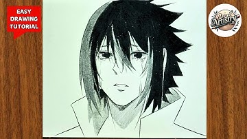 How to Draw Sasuke with Sharingan and Rinnegan || Naruto Anime Drawing || Easy Fanart Tutorial