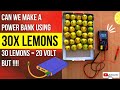 Power bank🔋using lemons🍋??⚡ #battery #powerbank #experiment #lemon