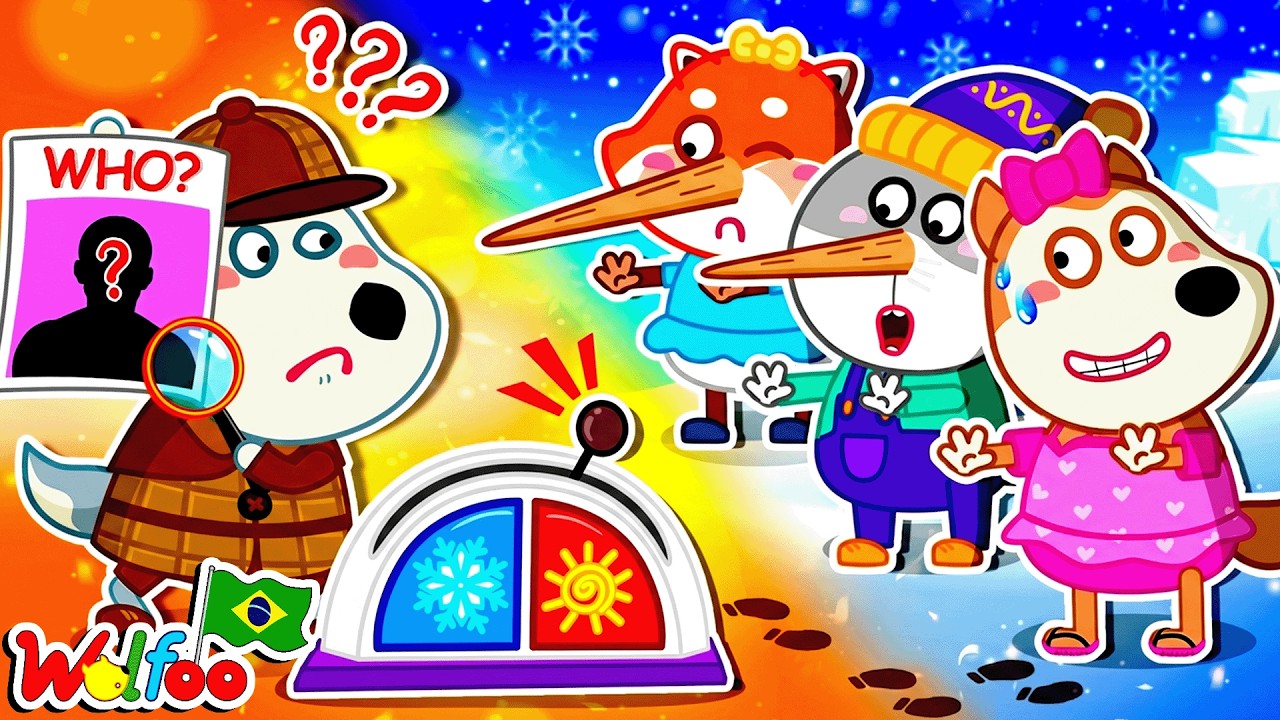 🌡️ Muito Quente ou Muito Frio? – A Lição de Respeito no Parque! Wolfoo em Português