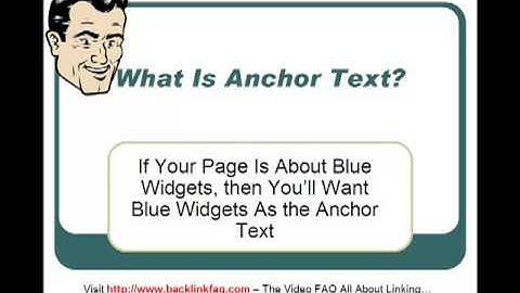 What is anchor text?