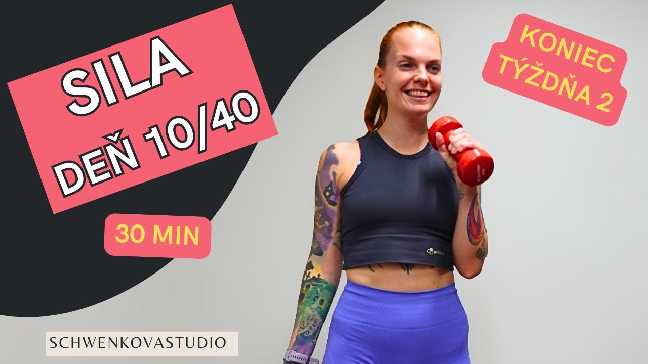 30 min Silový tréning na celé telo s činkami pre ženy – Deň 10/40 | FIT RESET
