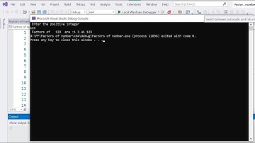 Write a C++ Program to Display Factors of a Number.