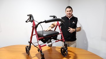 Height Adjustable 4 Wheel Walker