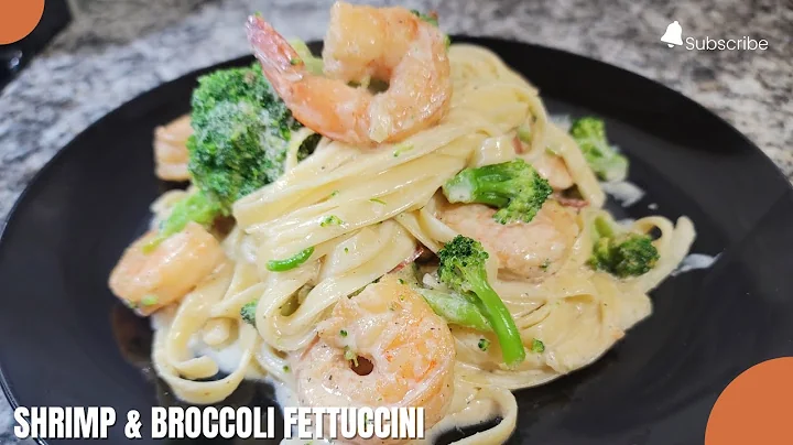 Shrimp and Broccoli Fettuccini