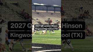 2027 QB Landon Hinson is a DAWG ⭐️ #txhsfb #touchdown #football