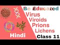 Virus viroids and lichens | prions | class 11| Biological classification | Be Educated