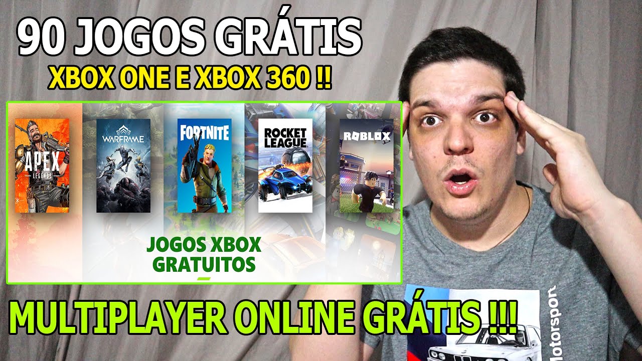 Jogos GRÁTIS com ONLINE GRÁTIS no XBOX 360, ONE e SERIES X