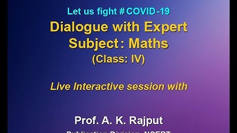 Live Interaction on : Dialogue With Expert       Class : III
